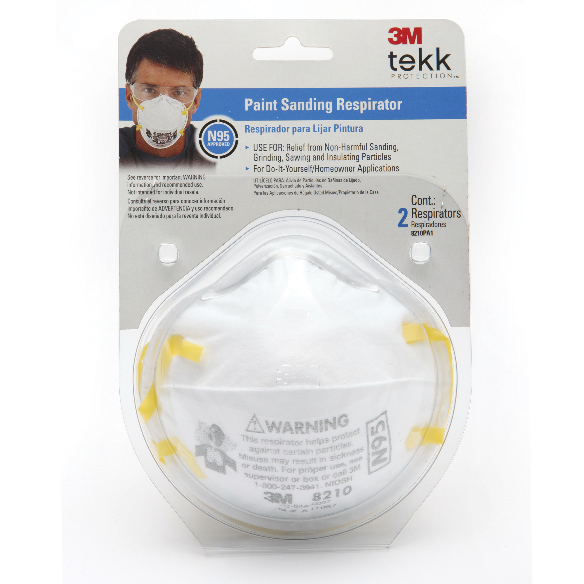 หน้ากากกรองอากาศ (แพ็ค2ชิ้น) 3M N95 หน้ากากกรองอากาศ ผ้าปิดจมูก